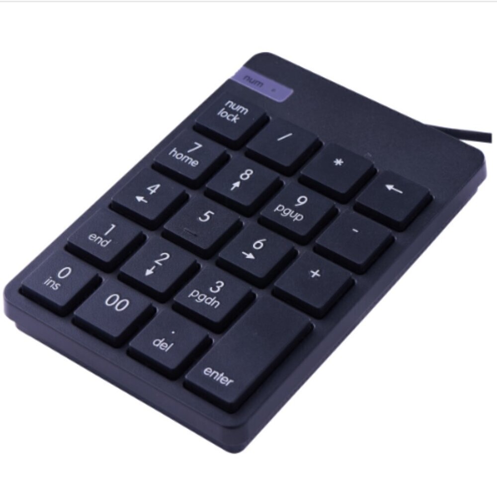 Onn USB Numeric 10-Key Pad, 4 Ft USB Cable, for Windows 8 or Newer